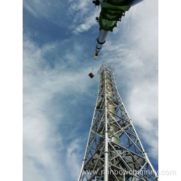 Tower structural support chimney